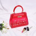 Clear Transparent PVC Shoulder Bags Women Candy Color Women Jelly Bags Purse Solid Color Handbags