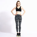 Autumn Winter  Women Christmas Elastic 3D Print Pants Leggings  Sport female skinny trousers