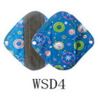 10 pcs  Flower Printed Washable Pad Cloth Menstrual Bamboo Reusable Sanitary Pad