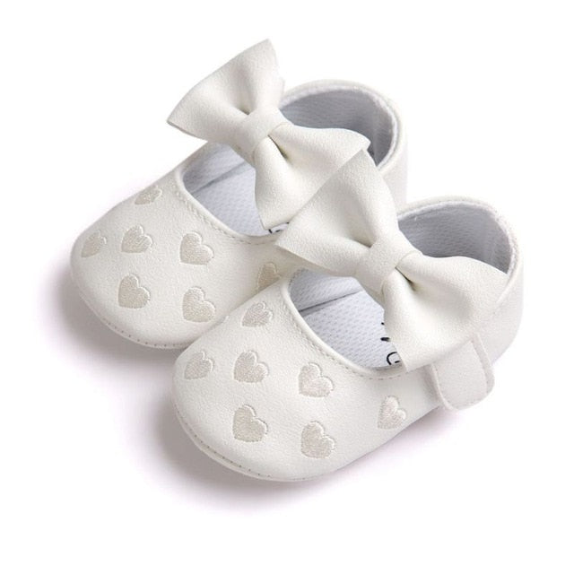 Baby PU Leather Baby Boy Girl Baby Moccasins Moccs Shoes Bow Fringe Soft Soled Non-slip Footwear Crib Shoes