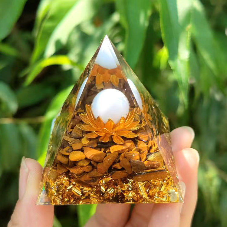 Crystal Ball Pyramid 5CM 6 CM 8CM 10CM Crystal Gravel Drop Glue Resin Home Handmade Decoration