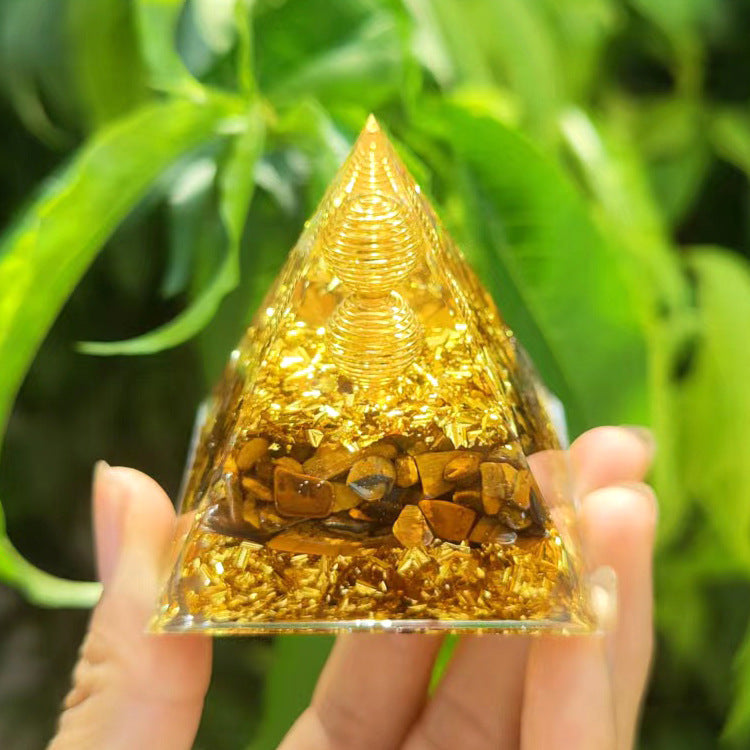 Crystal Ball Pyramid 5CM 6 CM 8CM 10CM Crystal Gravel Drop Glue Resin Home Handmade Decoration