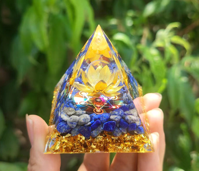 Crystal Ball Pyramid 5CM 6 CM 8CM 10CM Crystal Gravel Drop Glue Resin Home Handmade Decoration