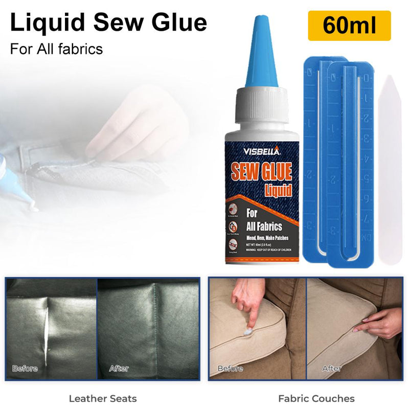 Clothing Sew Glue Sew Glue Liquid Bonding Glue Repair for Clothes Denim Leather Decorative Crafting Natural Synthetic Fabric