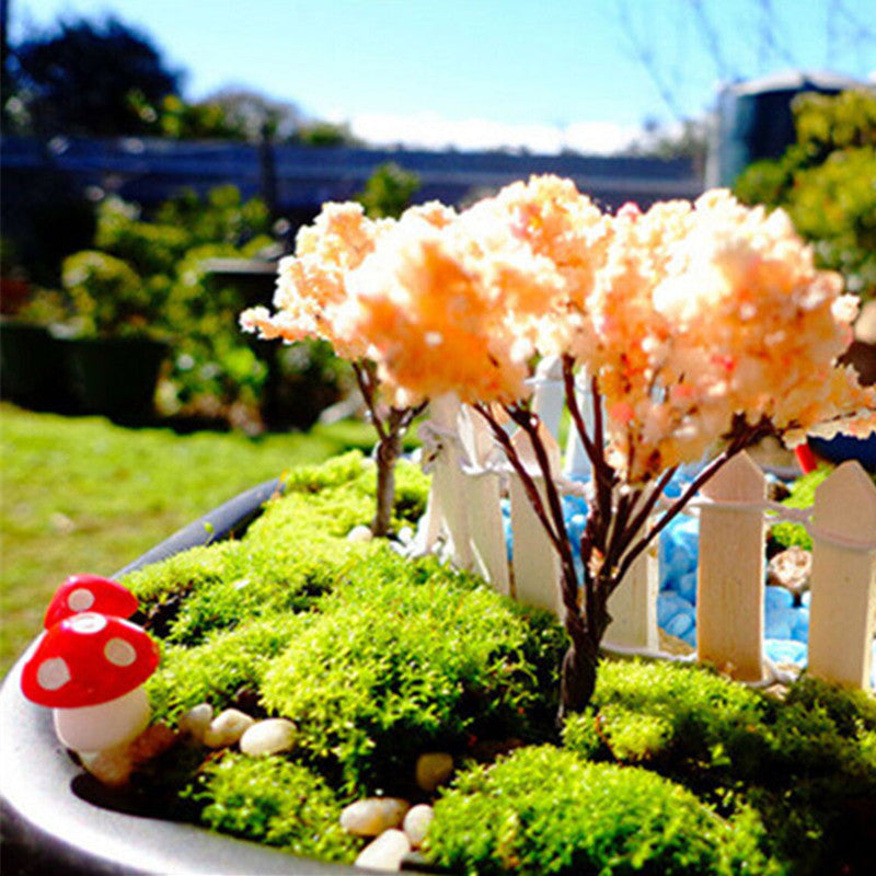 Christmas Decorations Mini Red Mushroom Shape Ornament Miniature Plant Pots Fairy Holiday Home Christmas Decor