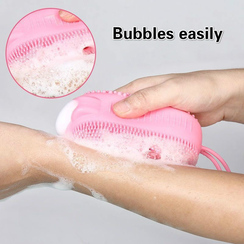 Creative Silicone Bubble Bath Brush Double-Sided Massage Scalp Backrubbing Bath Massage Brush  Skin Clean Shower Brushes