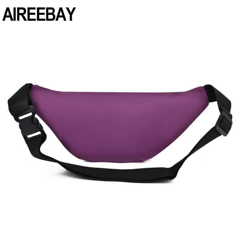 AIREEBAY New Fanny Pack For Women Waterproof  Waist Bags Ladies Fashion Bum Bag Travel Crossbody Chest Bags Unisex Hip Bag