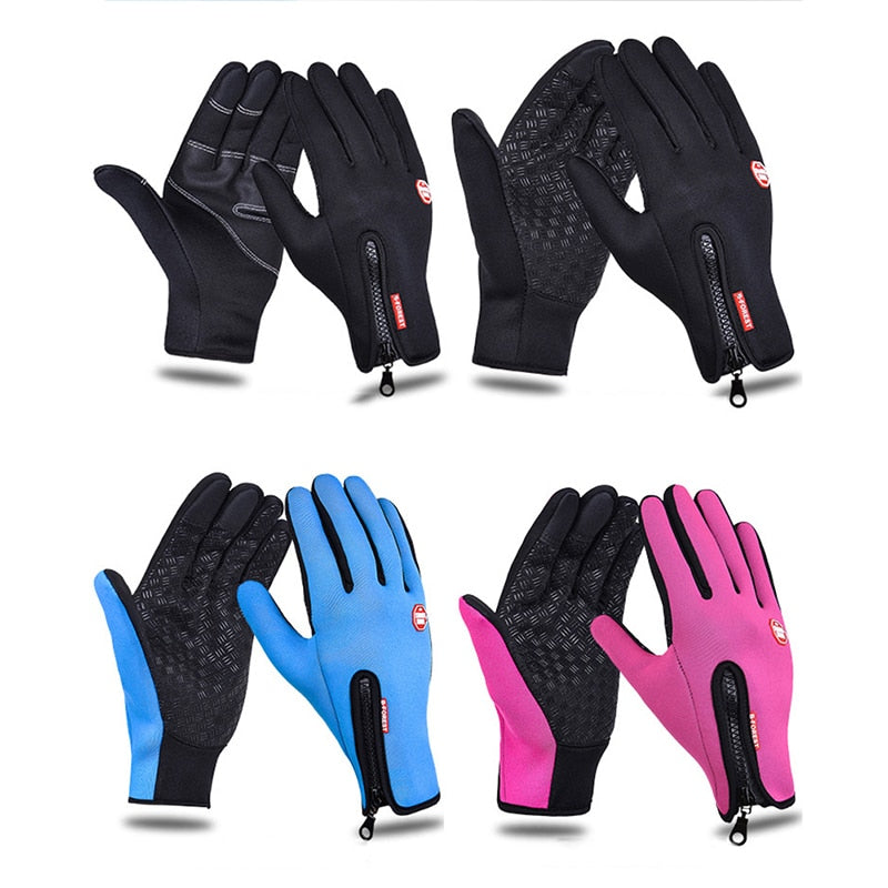 Winter onductive Gloves Screen Windproof Waterproof Thermal Outdoor Ski Leisure Camping Thermal Bike Gloves