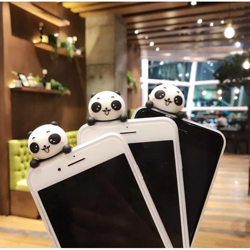 YSW NEW Cases For iPhone 11 Pro Max 3D Cute Cartoon Panda Translucent Fundas Soft TPU Cover Cell Phone Shell Coque Case