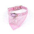 Creative Pet Triangle Scarf Collar Dog Triangle Scarf Saliva Totem Pet Totem Pattern PU Triangle Scarf