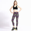 Autumn Winter  Women Christmas Elastic 3D Print Pants Leggings  Sport female skinny trousers