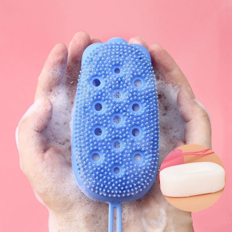 Creative Silicone Bubble Bath Brush Double-Sided Massage Scalp Backrubbing Bath Massage Brush  Skin Clean Shower Brushes