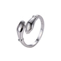 Two Hands Embrace Joint Ring Love's Two Hands Embrace Ring Jewelry Opening Women's Style