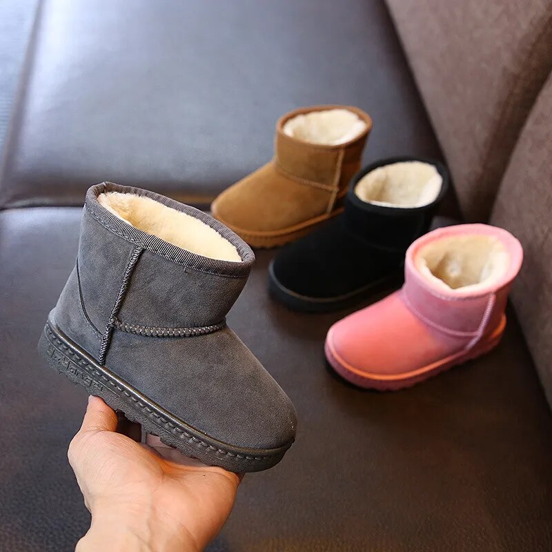 Fashion Children Casual Shoes Girls Boys Cotton Snow Boots Warm Kids Boots Boy Winter Cotton Shoes Sneakers ботинки мартин