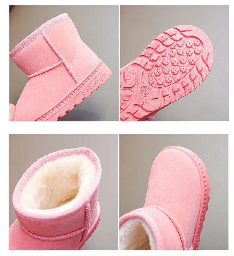 Fashion Children Casual Shoes Girls Boys Cotton Snow Boots Warm Kids Boots Boy Winter Cotton Shoes Sneakers ботинки мартин