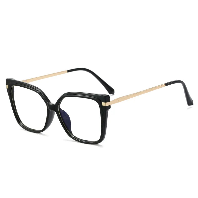 Vintage Glasses Frames For Women Latest Trends Fashion Square Transparent Optical Lenses Anti Blue Light Clear Eyeglass Luxury