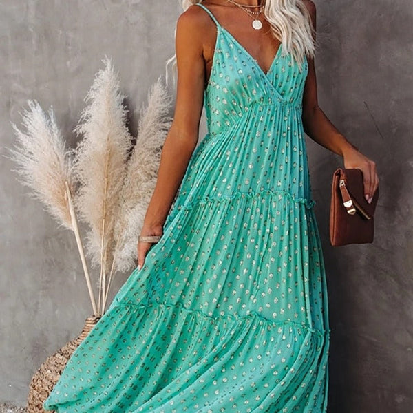 Tiffany Turquoise Bohemian Beach Dress