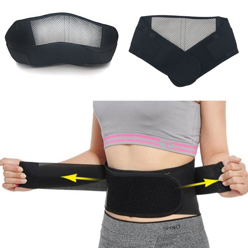 Tourmaline Belt - Self-heating Magnetic Therapy for Pain, Disc Herniation, Low Back Pain, Fibromyalgia