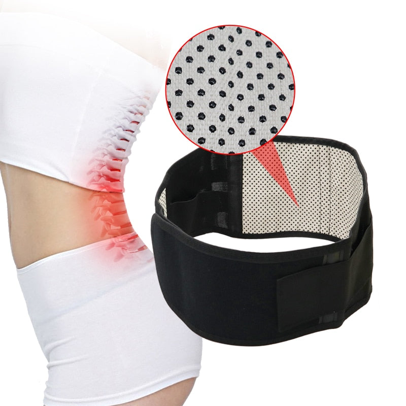 Tourmaline Belt - Self-heating Magnetic Therapy for Pain, Disc Herniation, Low Back Pain, Fibromyalgia