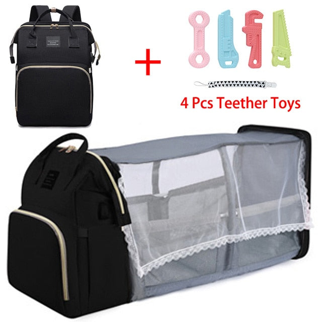 Folding Mommy Bag Lightweight Portable Folding Crib