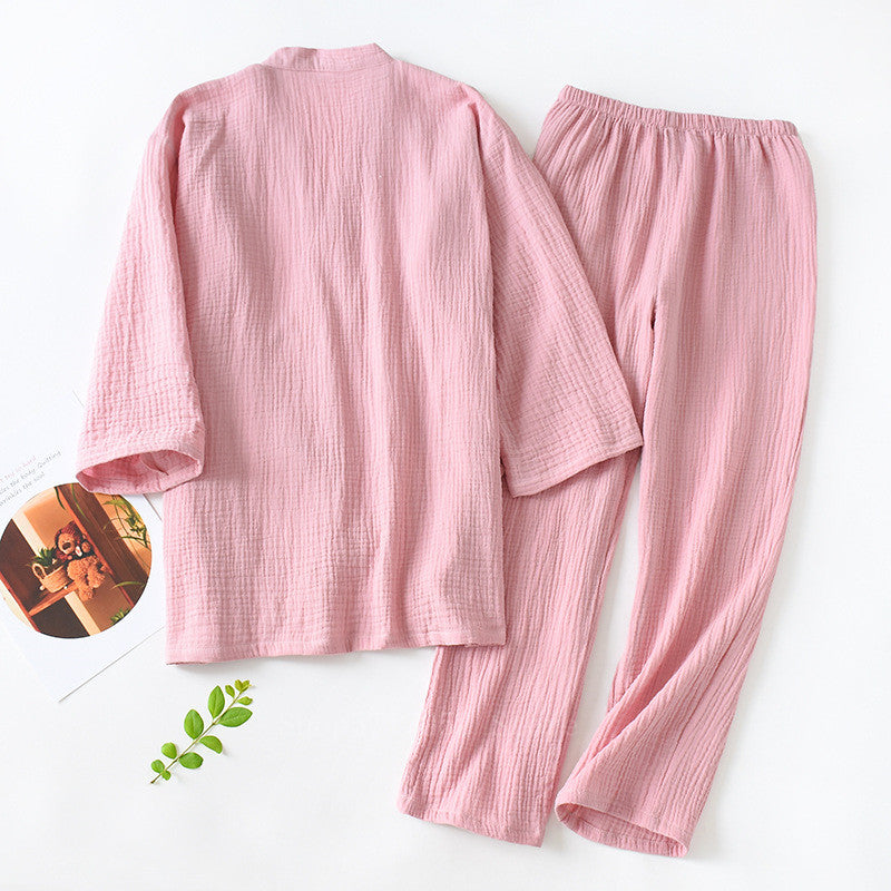 Japanese Style Cotton Sleepwear Men and Women